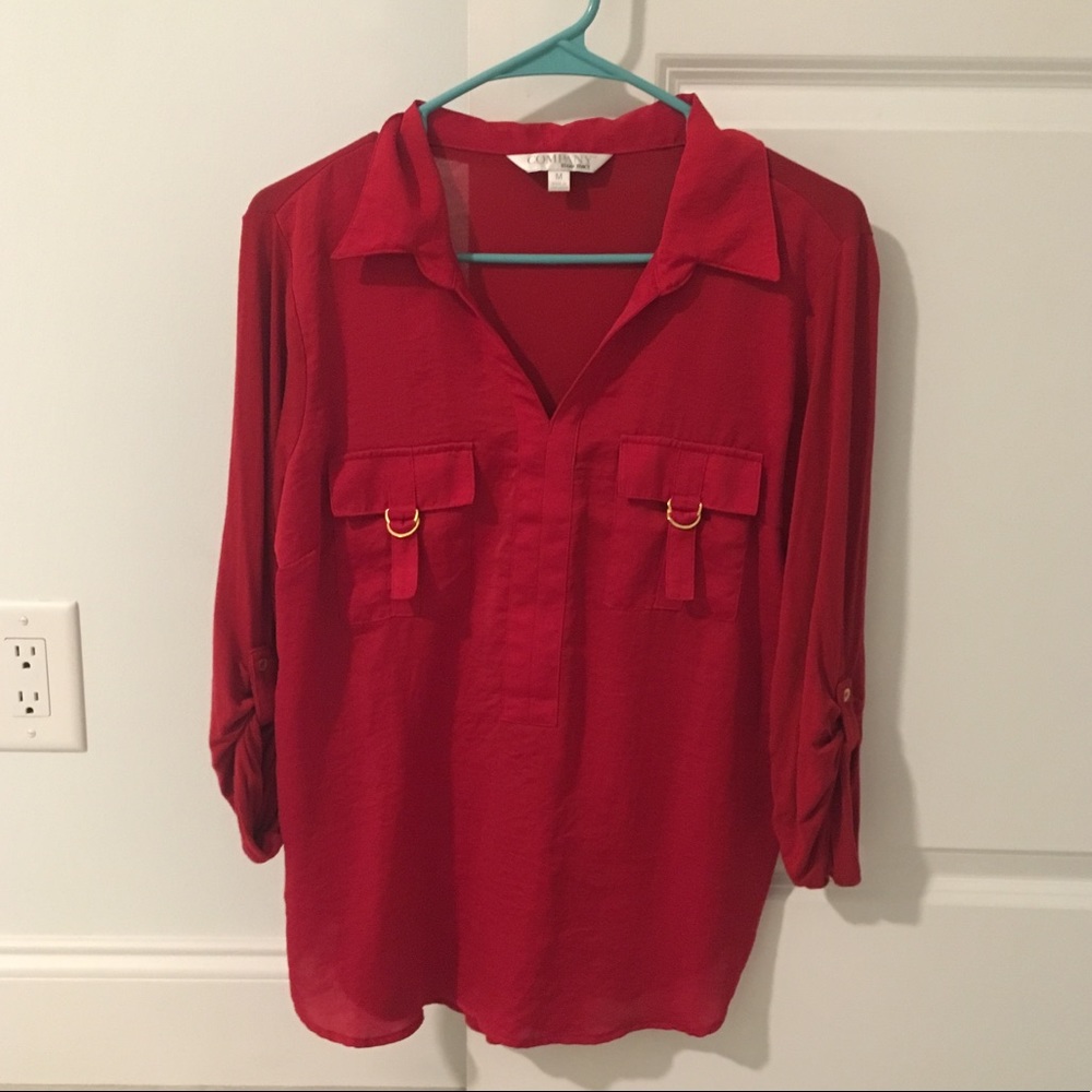 SOLD- Ellen Tracy, nautical top size medium.